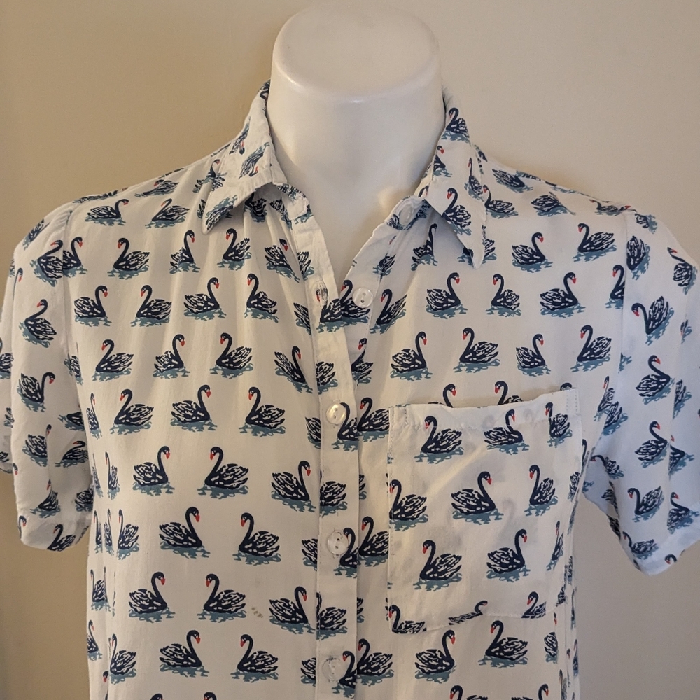 Love Notes White Slightly Cropped Button Down Top… - image 4